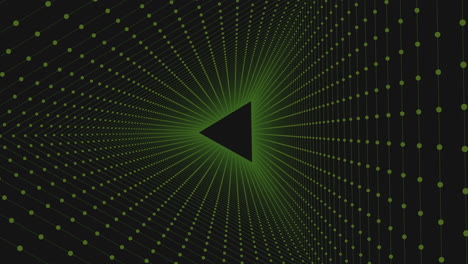 stylish black and green geometric pattern with triangular center for web design or app