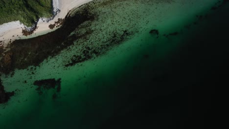 hermosos colores en el agua en el ártico noruega