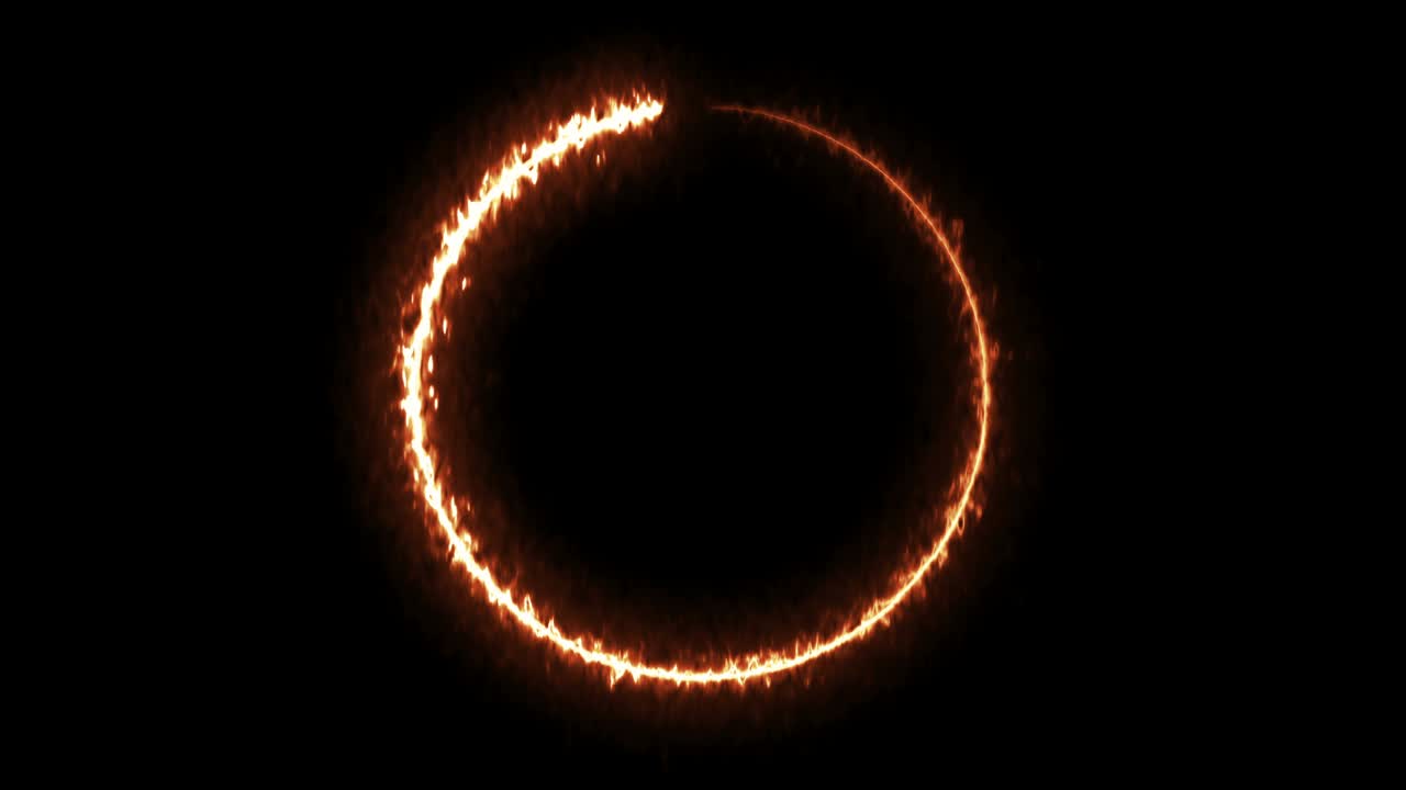 Abstract electricity background. Glowing circle frame. Power energy LED. Flicker neon ellipse.