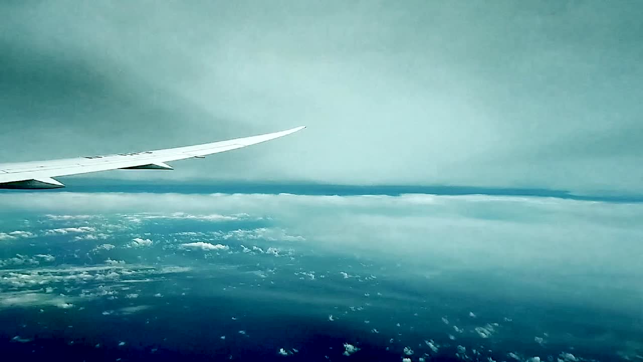 Stunning Aerial View from Airplane Window