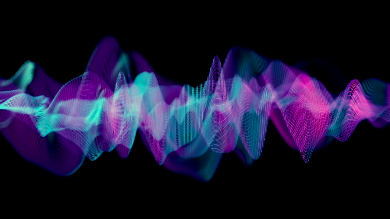 추상적인 가상 신경망.