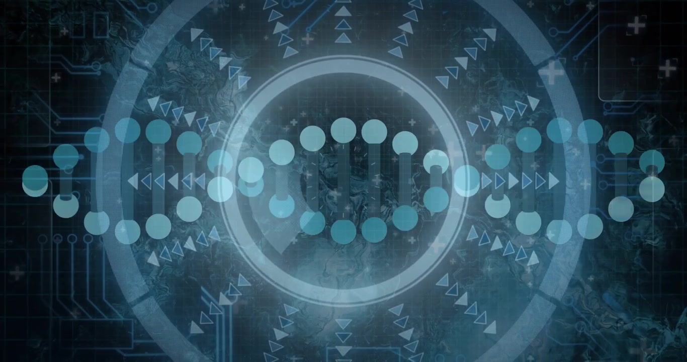 Game opening starting central HUD scanning glow disc band revealing silhouettes for opening credits