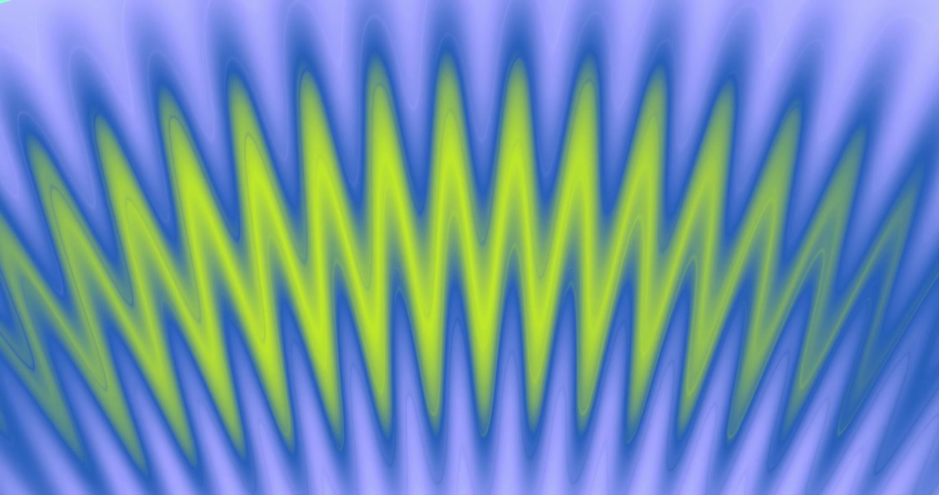 Sfondo Astratto con Onde a Zigzag Verdi e Blu Pulsanti