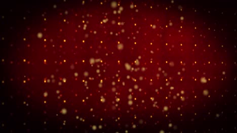 Animation-of-red-background-with-moving-dots