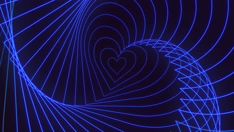 swirling blue heart design perfect for backgrounds or larger designs