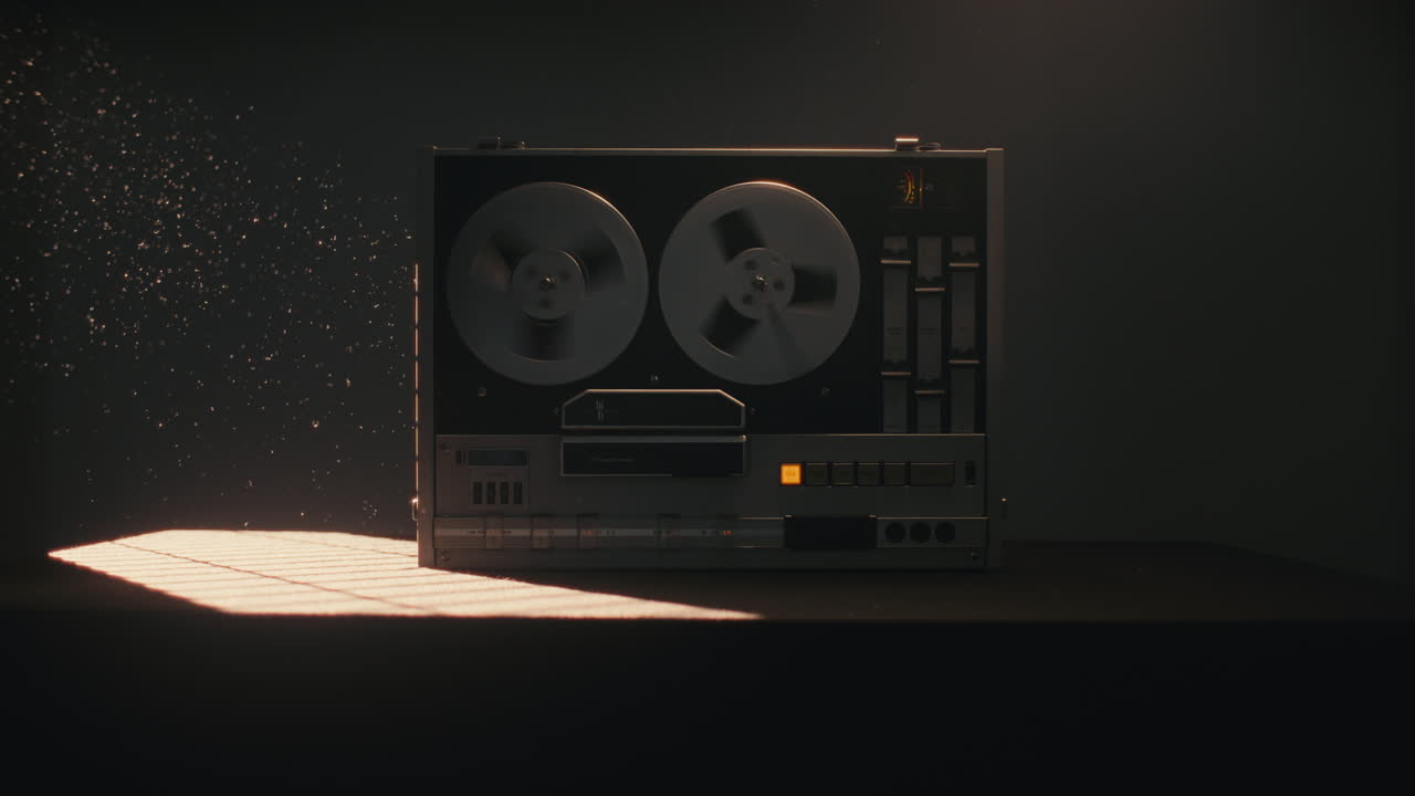 A vintage tape recorder on the table