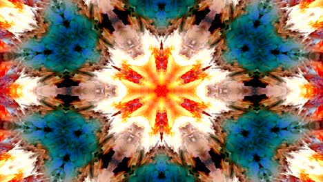 abstracto pincel tinta concepto liso patrón simétrico ornamental decorativo caleidoscopio movimiento círculo geométrico y formas de estrellas