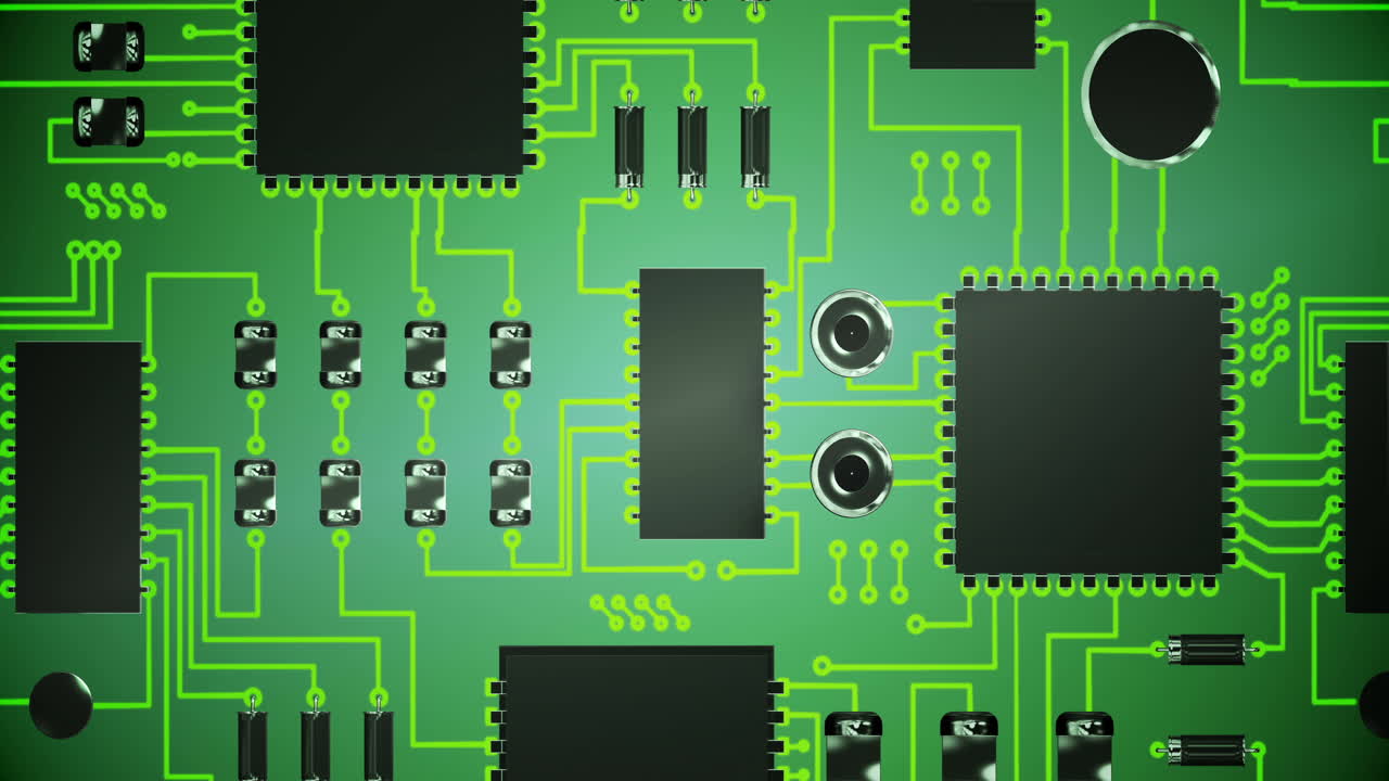 Close-up of electronic circuit board