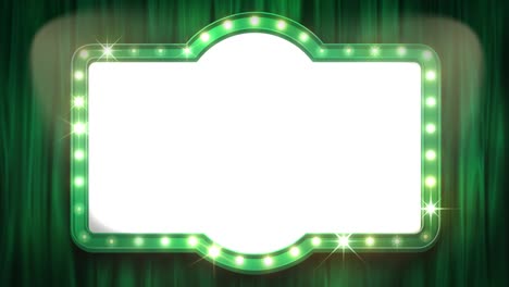 the theater sign and the curtain[loop]