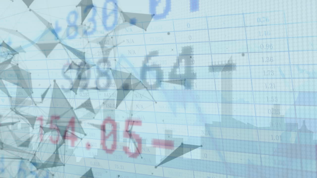 그리드를 통한 금융 데이터 처리의 애니메이션