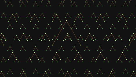 Patrón-De-Triángulos-De-Neón-Arcoiris-En-Galaxia-Oscura