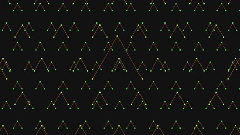 rainbow neon triangles pattern in dark galaxy