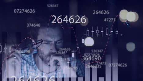 Procesamiento-De-Datos-Financieros-Contra-Un-Hombre-Cansado-Trabajando