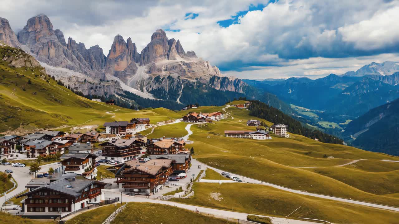 산악 마을 풍경