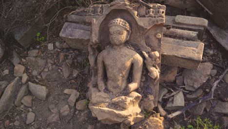 ancient and jain and hindu temple ruins in gwalior madhya pradesh india