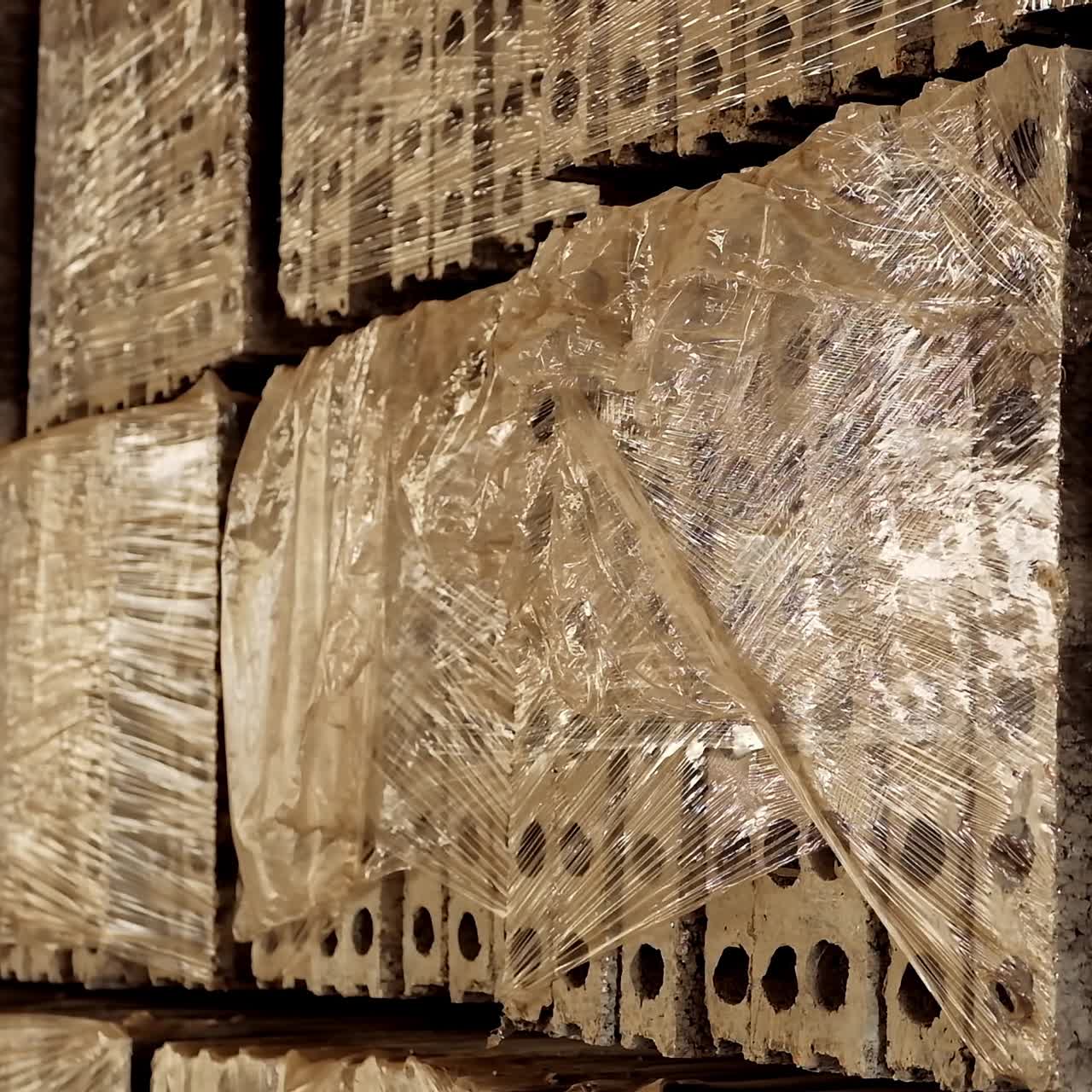 Concrete blocks at factory