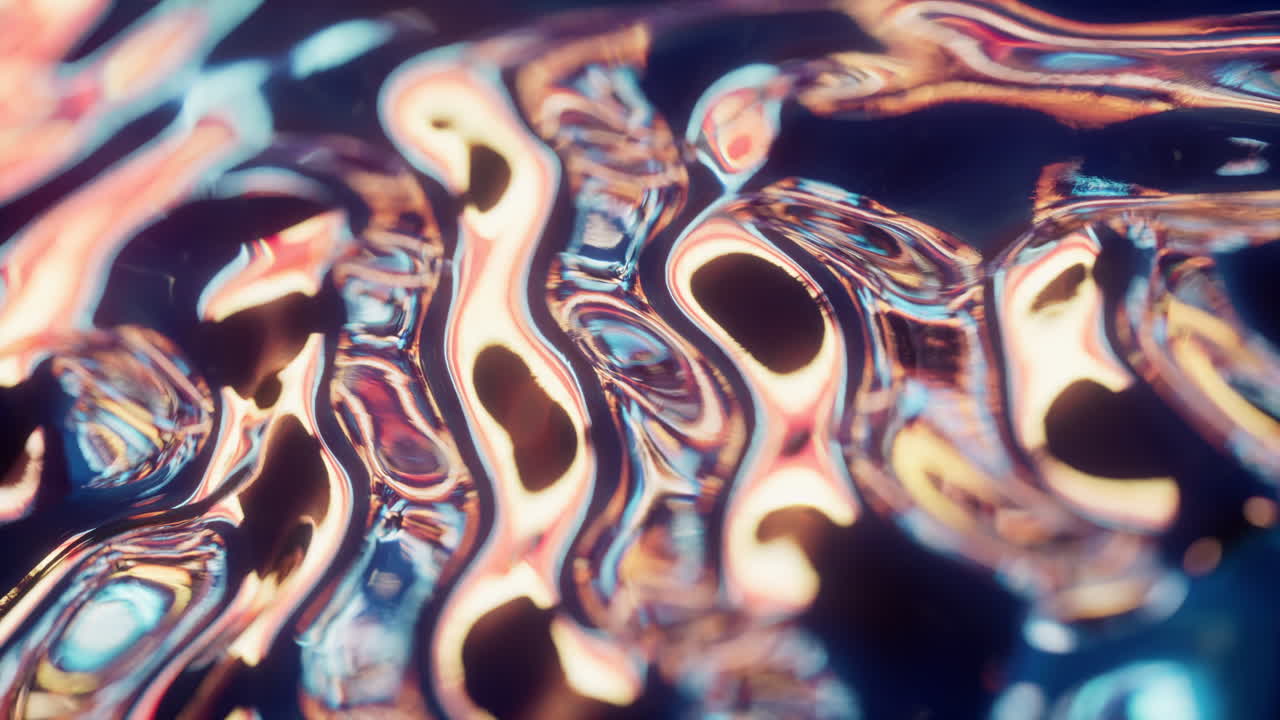 Abstract flowing liquid, 3d rendering.