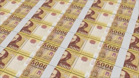 5000-HUNGARIAN-FORINT-banknotes-printed-by-a-money-press