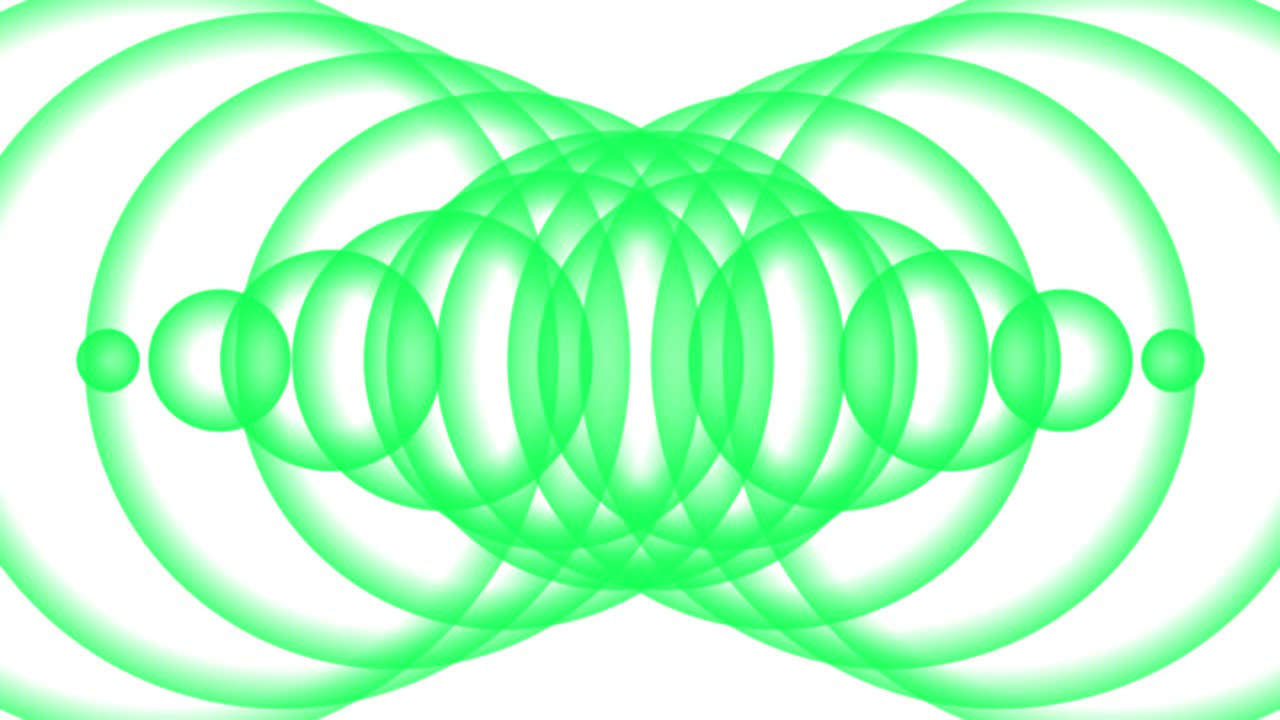 onda de sonido onda de fondo blanco forma animación gráficos de movimiento