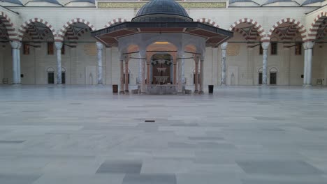camlica mosque in the sunrise drone video uskudar istanbul turkey