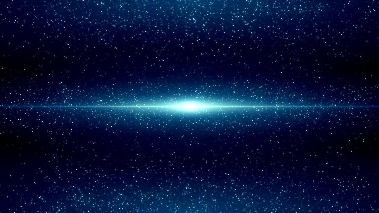 파란 먼지 입자 추상적인 빛 보케 모션 제목 영화적 배경 루프