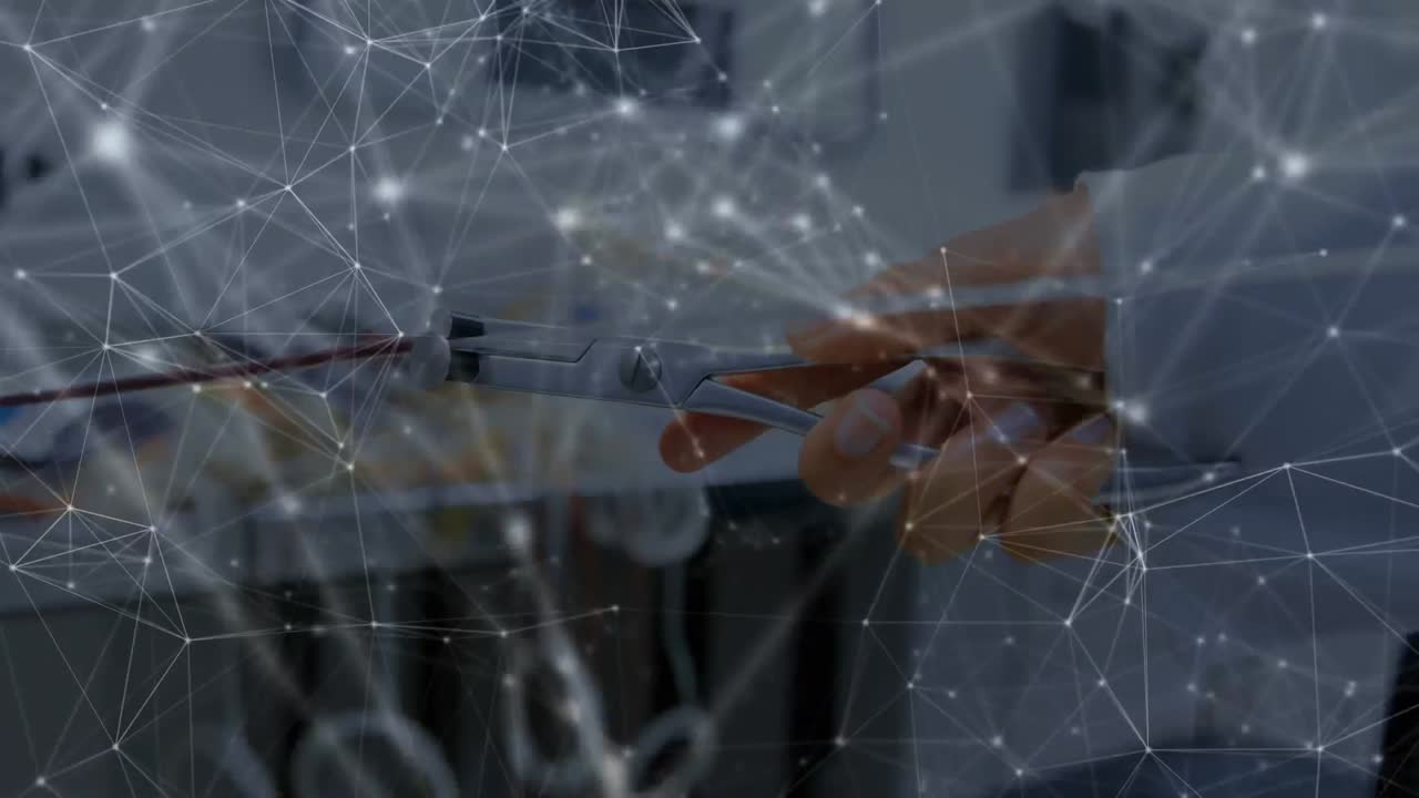 Animation of network of connections over doctor