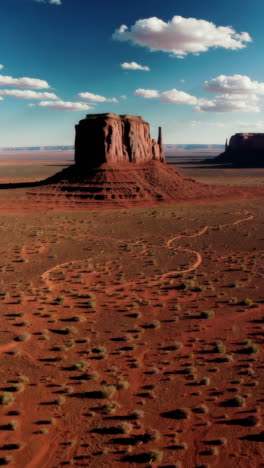 majestic red rock formations in monument valley desert landscape