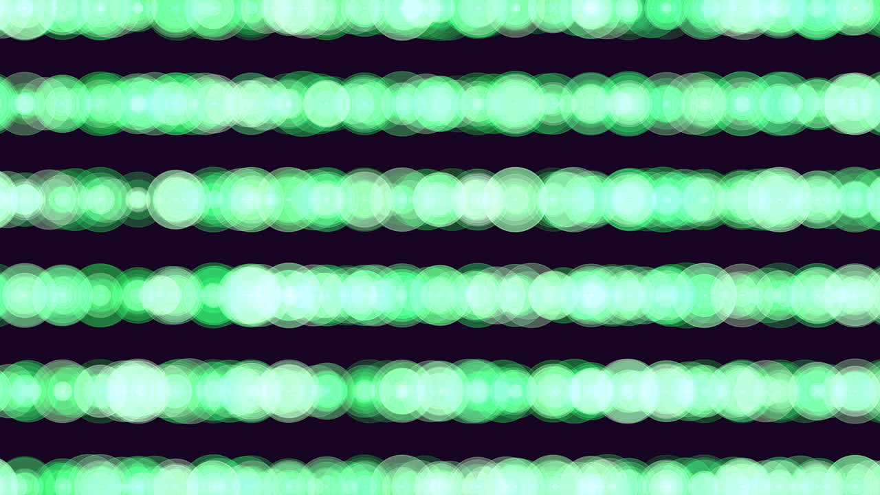 Green circle spiral pattern on black background