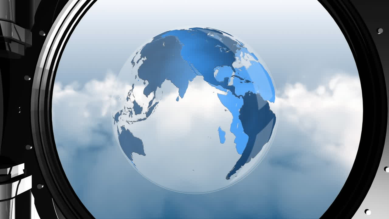 하늘에 있는 지구와 금고