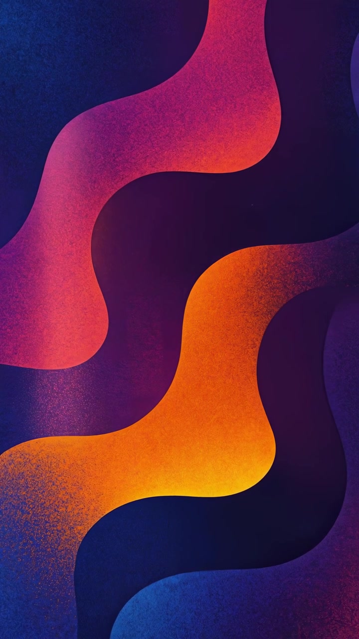 Sfondo in Loop Continuo di Onde Liquide Astratte e Colorate