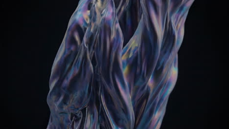 iridescent abstract fabric drape
