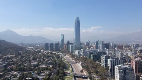 vuelo sobre santiago de chile costanera center