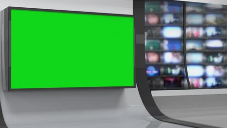 fondo de estudio de noticias virtuales en 3d, bucle