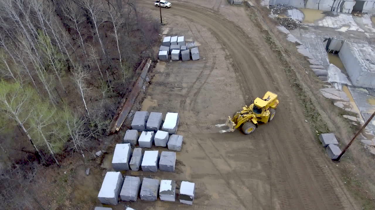 Loader At Granite Quarry Mine