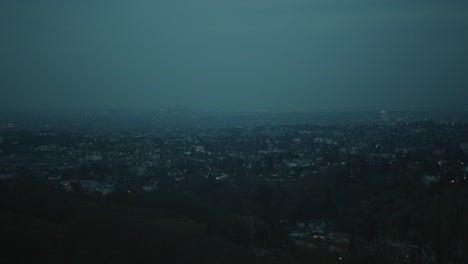 city view just before sunset