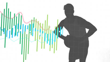 Animación-Del-Procesamiento-De-Datos-Financieros-Sobre-Un-Jugador-De-Baloncesto.