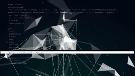 Animación-De-Red-De-Conexiones-Sobre-Procesamiento-De-Datos-Sobre-Fondo-Negro