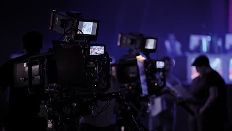 tv cameras at a live event