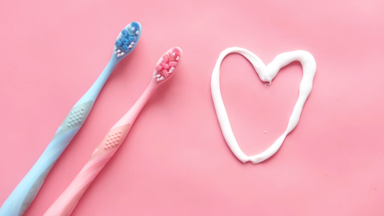 Toothbrushes and Toothpaste Heart