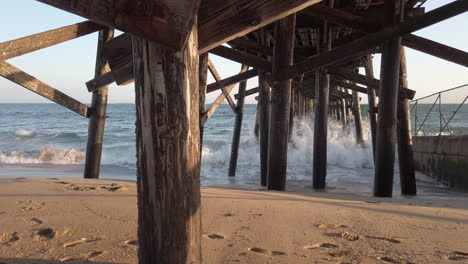 under seal beach, california pier 3