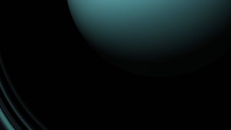 concept 6-ur1 view of the realistic planet uranus with rings