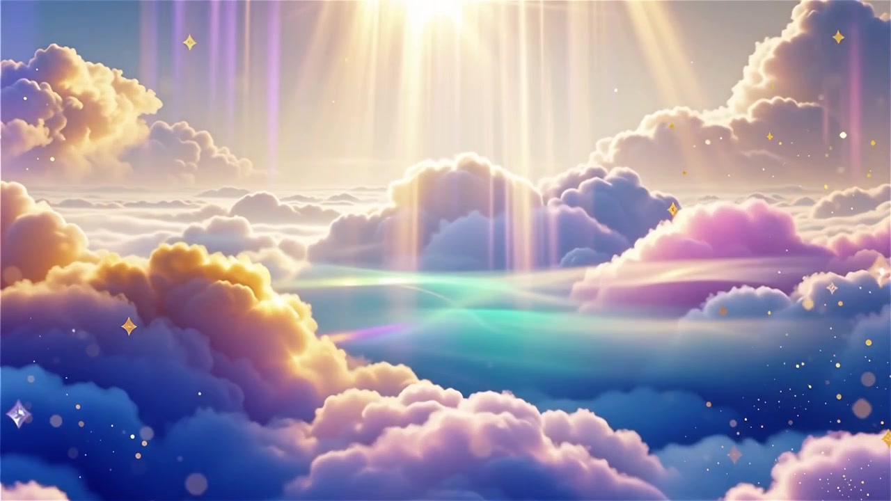 Christian Heavenly Light Worship Background