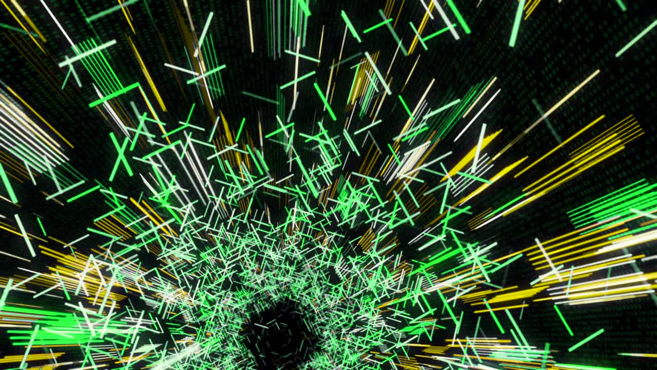 túnel de neón abstracto