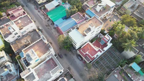 Aerial-view-of-indian-streets