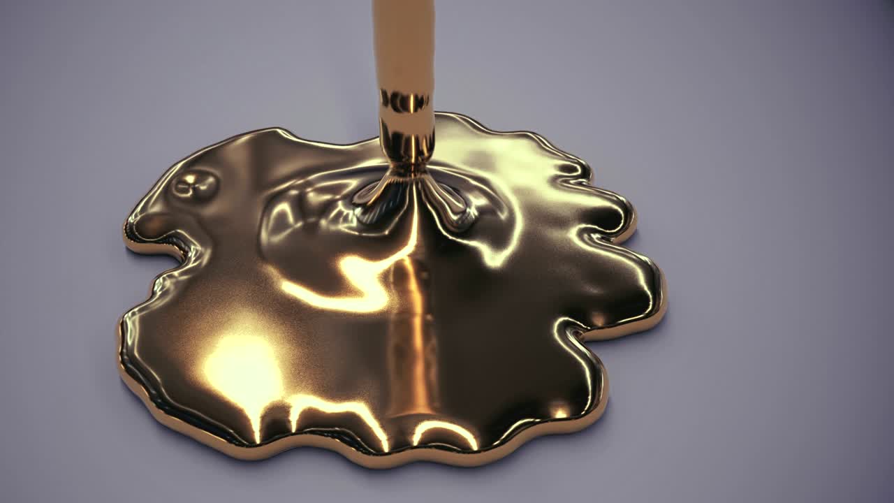 금 액체 는 애니메이션.