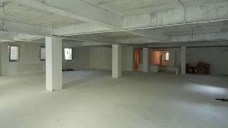 open space floor under construction