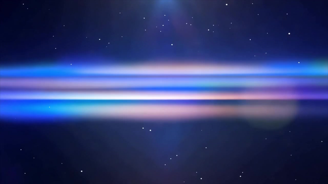 Strisce di luce e particelle astratte su sfondo scuro