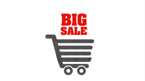 imágenes de grandes ventas en el carrito de compras