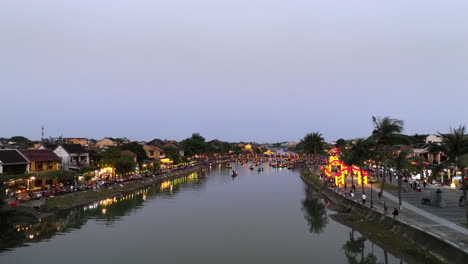 4K-Aerial-of-Hoian,-Vietnam