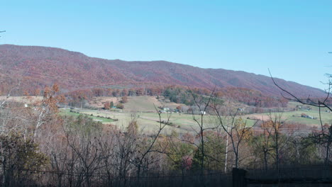 paisaje rural en las montañas de los apalaches